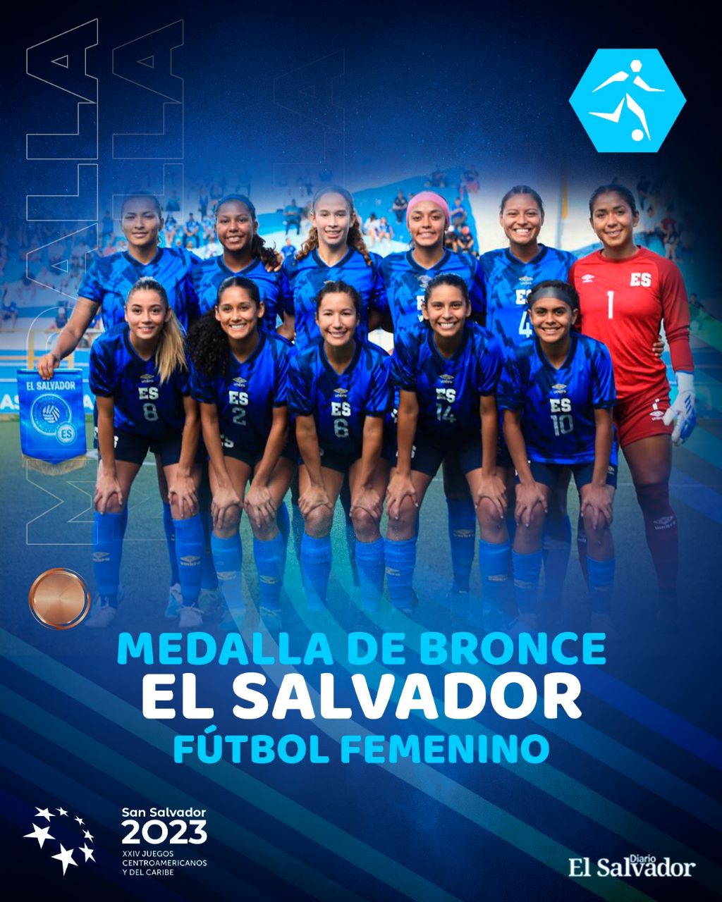 El Salvador gana la medalla de bronce en el fútbol femenino - En La ...