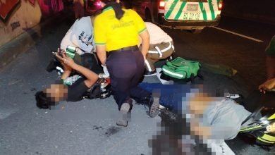 Dos motociclistas se accidentan, uno muere y el otro resulta con golpes accidentes