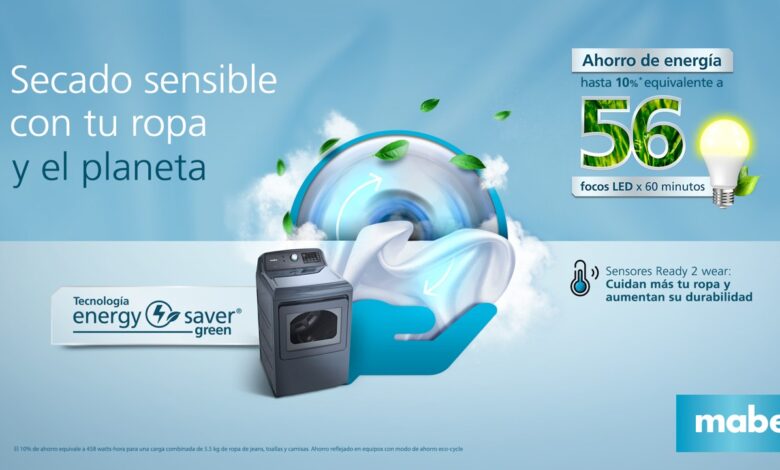 Mabe renueva su línea de secadoras con tecnologías de ahorro energético y sanitización