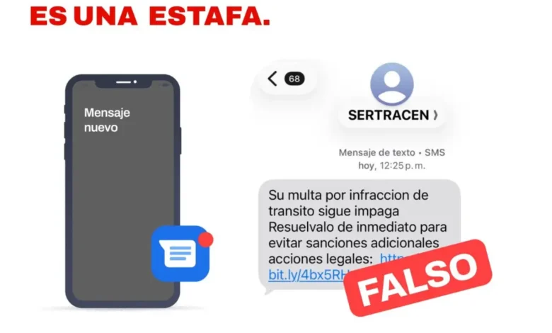 VMT alerta sobre estafa con falsos mensajes de multas de tránsito