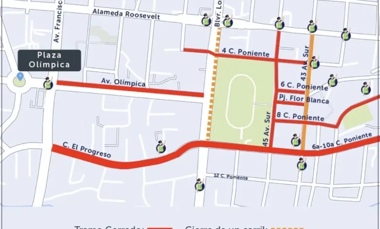 Cierres de calles este domingo en los alrededores del estadio “El Mágico” González