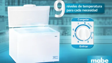 Congelador comercial mabe con tecnología Cold Extra150