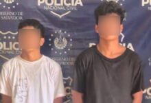Capturan a dos jóvenes señalados de intentar reorganizar una clica de la MS-13 en Nahuizalco