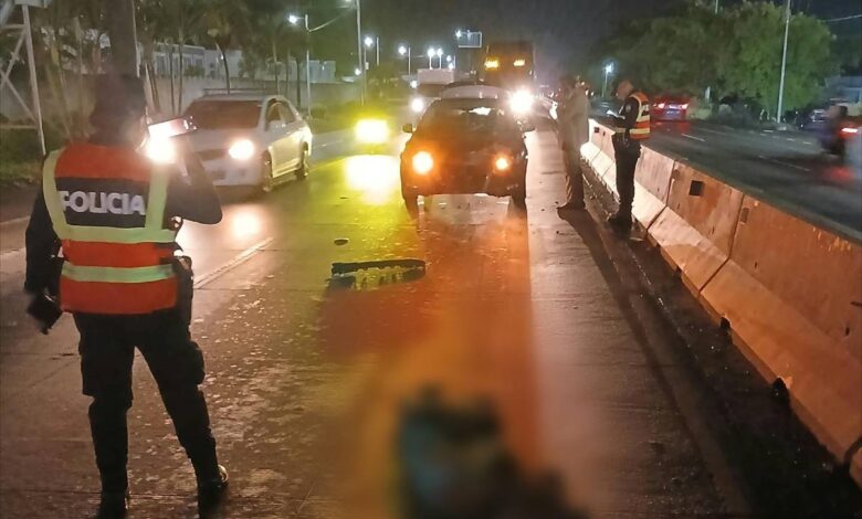 Peatón muere tras ser atropellado bajo una pasarela de la residencial Acrópolis