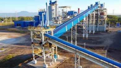 Planta de cemento en Acajutla, El Salvador