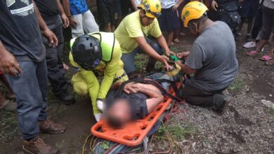 Rescatan a hombre arrastrado por crecida del río Ceniza en Izalco