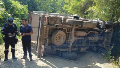 Vuelco de camión en Panchimalco deja nueve lesionados, cuatro de ellos estudiantes