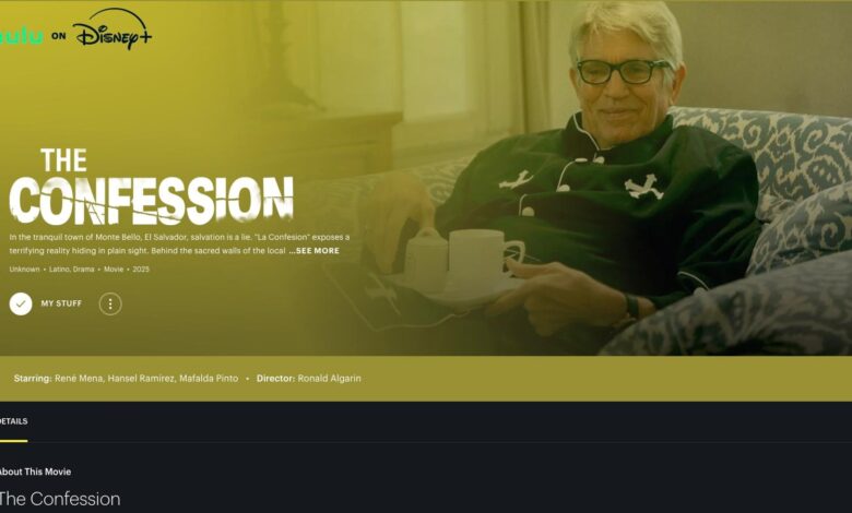 La confesion, pelicula salvadoreña ya esta disponible en HULU