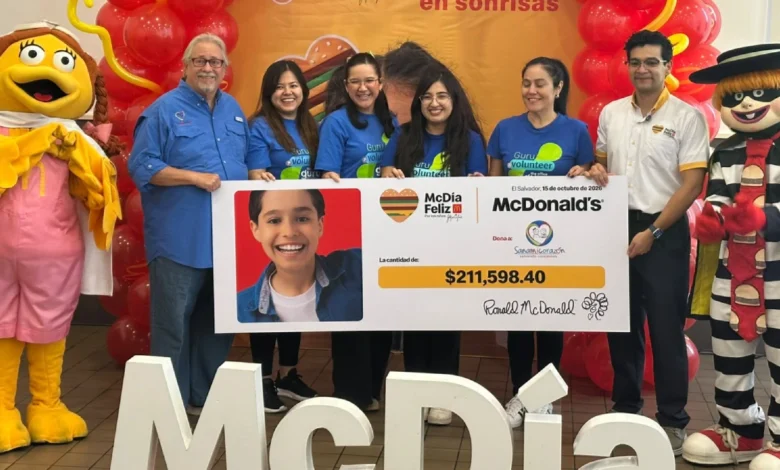 Entrega del donativo de McDía Feliz 2026 a Sana Mi Corazón
